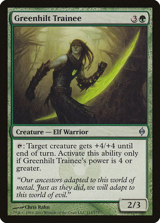Greenhilt Trainee [New Phyrexia] | Fandemonia Ltd