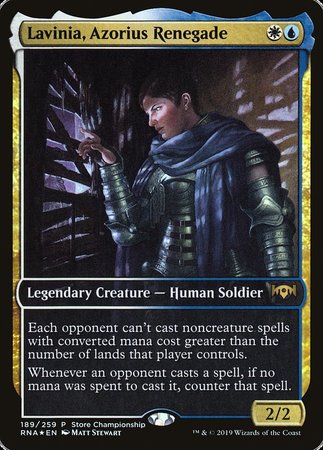 Lavinia, Azorius Renegade [Ravnica Allegiance Promos] | Fandemonia Ltd