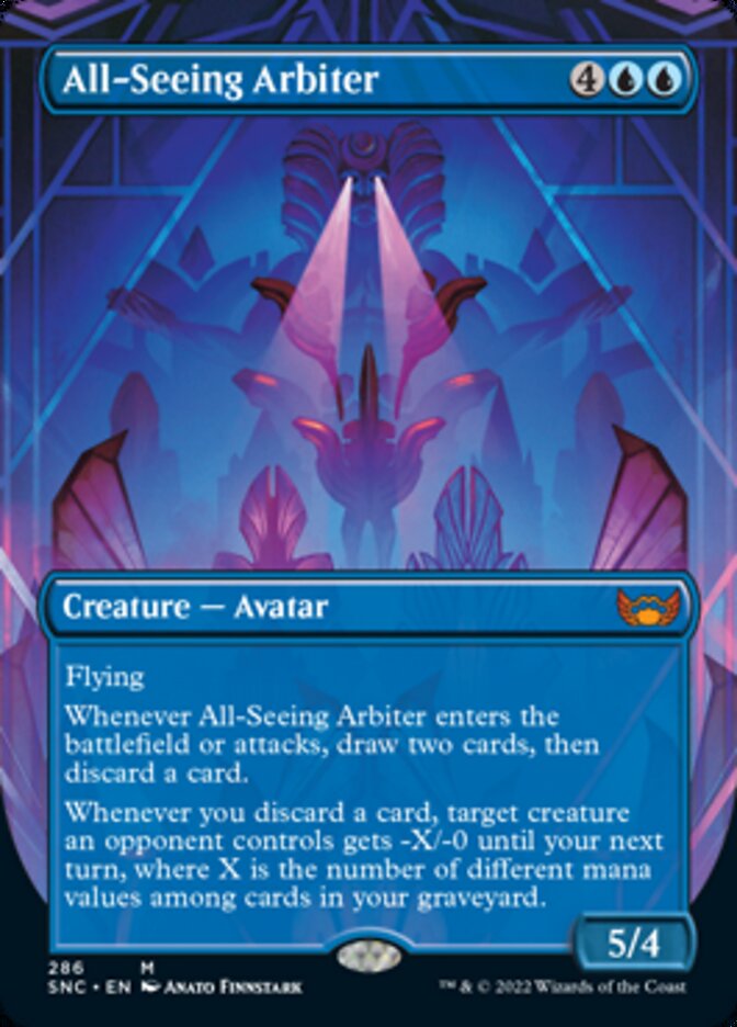 All-Seeing Arbiter (Borderless Alternate Art) [Streets of New Capenna] | Fandemonia Ltd