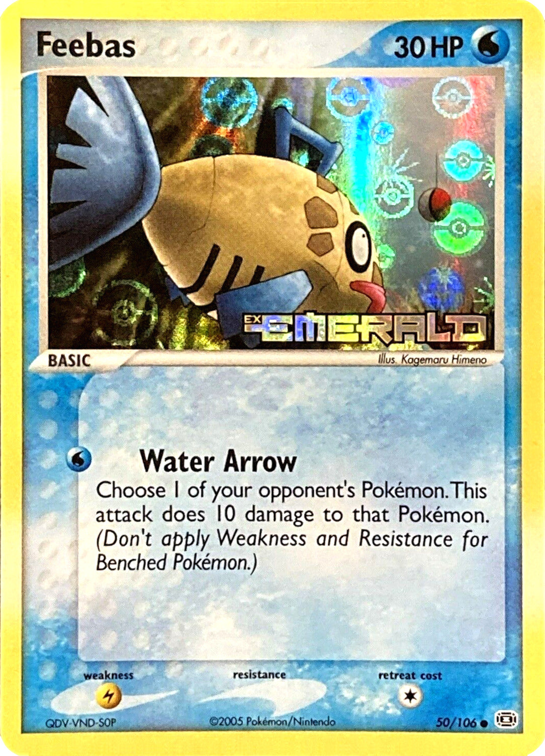 Feebas (50/106) (Stamped) [EX: Emerald] | Fandemonia Ltd