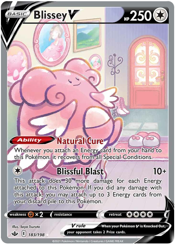 Blissey V (183/198) [Sword & Shield: Chilling Reign] | Fandemonia Ltd