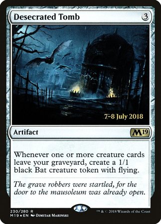 Desecrated Tomb [Core Set 2019 Promos] | Fandemonia Ltd