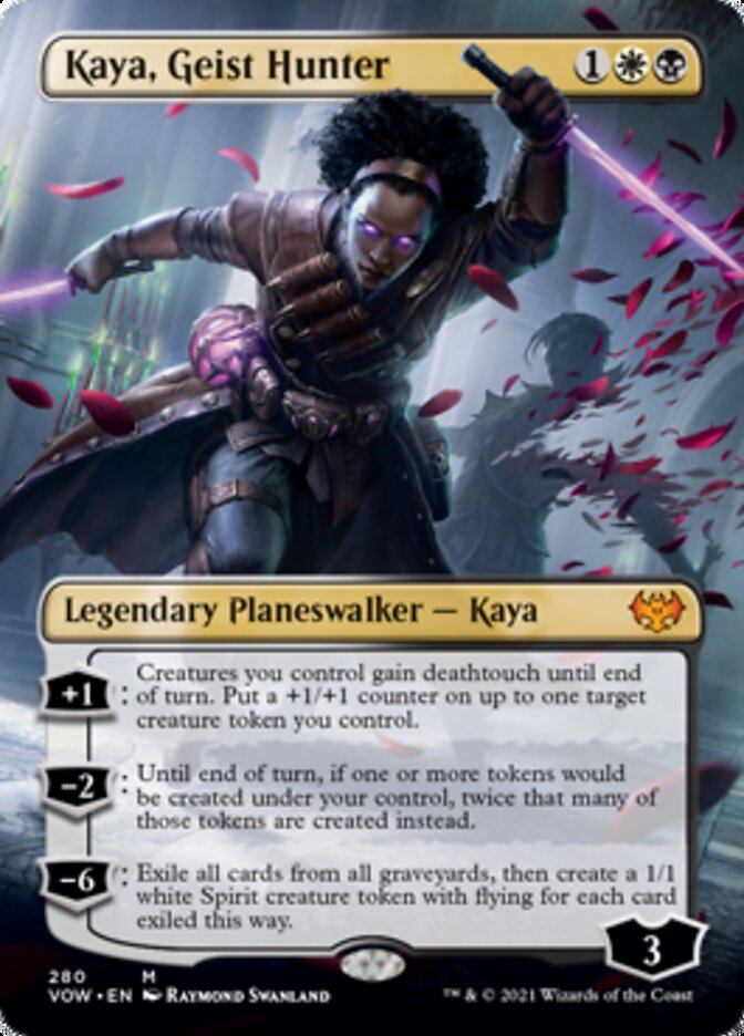 Kaya, Geist Hunter (Borderless) [Innistrad: Crimson Vow] | Fandemonia Ltd