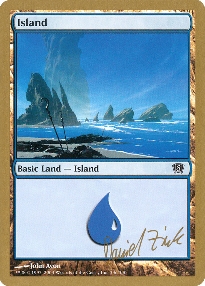 Island (dz336) (Daniel Zink) [World Championship Decks 2003] | Fandemonia Ltd