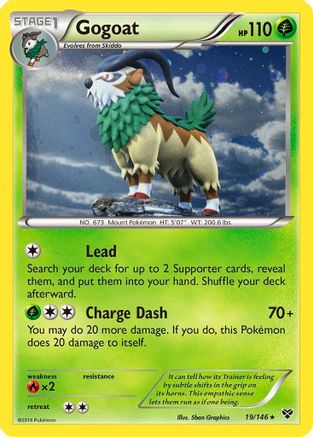 Gogoat (19/146) (Cosmos Holo) [XY: Base Set] | Fandemonia Ltd