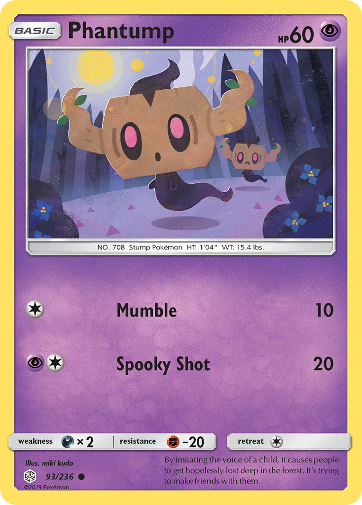 Phantump (93/236) [Sun & Moon: Cosmic Eclipse] | Fandemonia Ltd