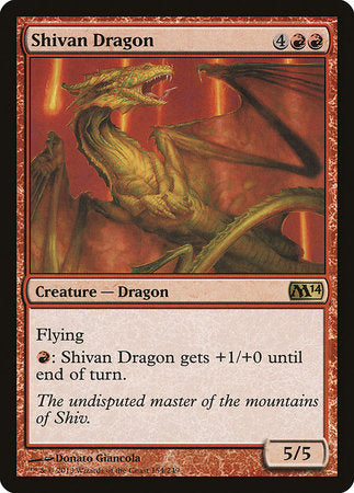 Shivan Dragon [Magic 2014] | Fandemonia Ltd