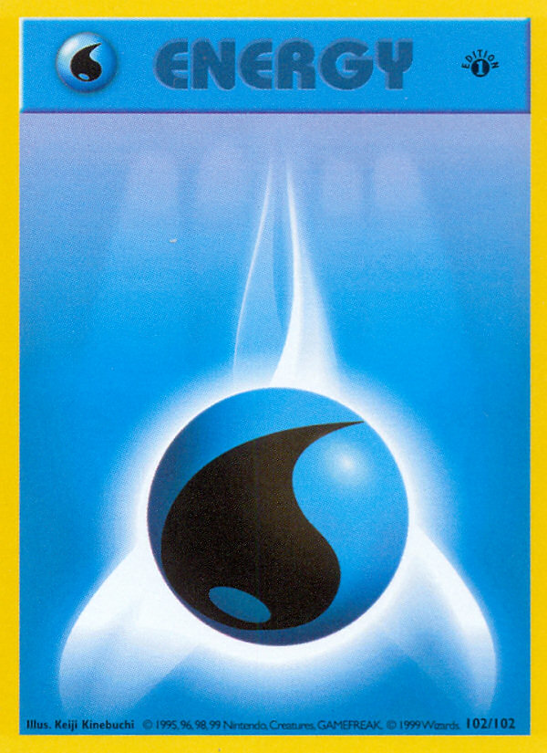 Water Energy (102/102) (Shadowless) [Base Set 1st Edition] | Fandemonia Ltd