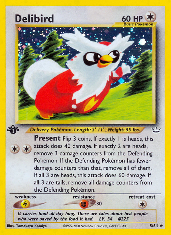 Delibird (5/64) [Neo Revelation 1st Edition] | Fandemonia Ltd