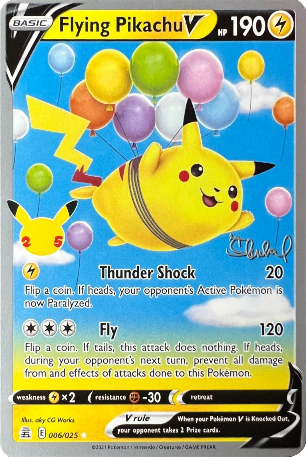 Flying Pikachu V (006/025) (ADP - Ondrej Skubal) [World Championships 2022] | Fandemonia Ltd