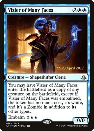 Vizier of Many Faces [Amonkhet Promos] | Fandemonia Ltd