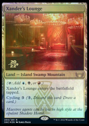 Xander's Lounge [Streets of New Capenna Prerelease Promos] | Fandemonia Ltd