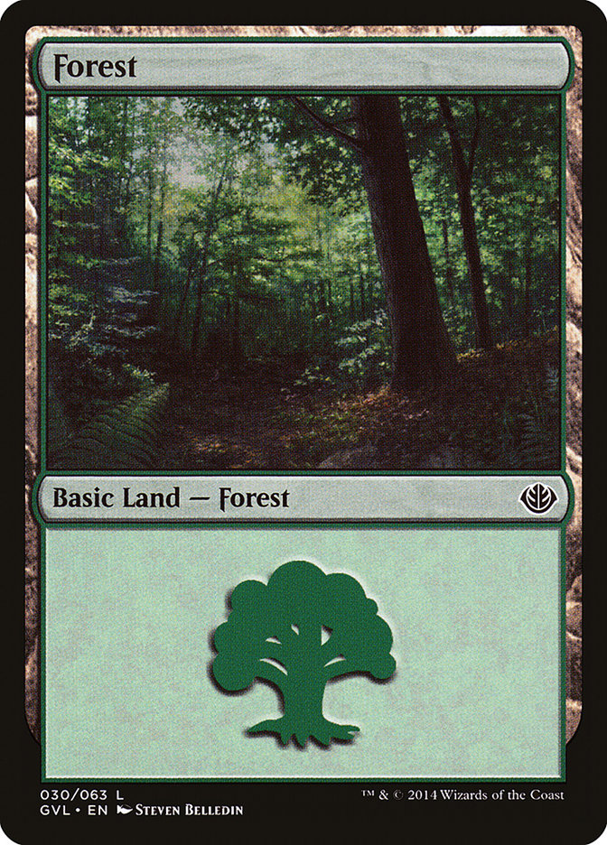Forest (30) (Garruk vs. Liliana) [Duel Decks Anthology] | Fandemonia Ltd
