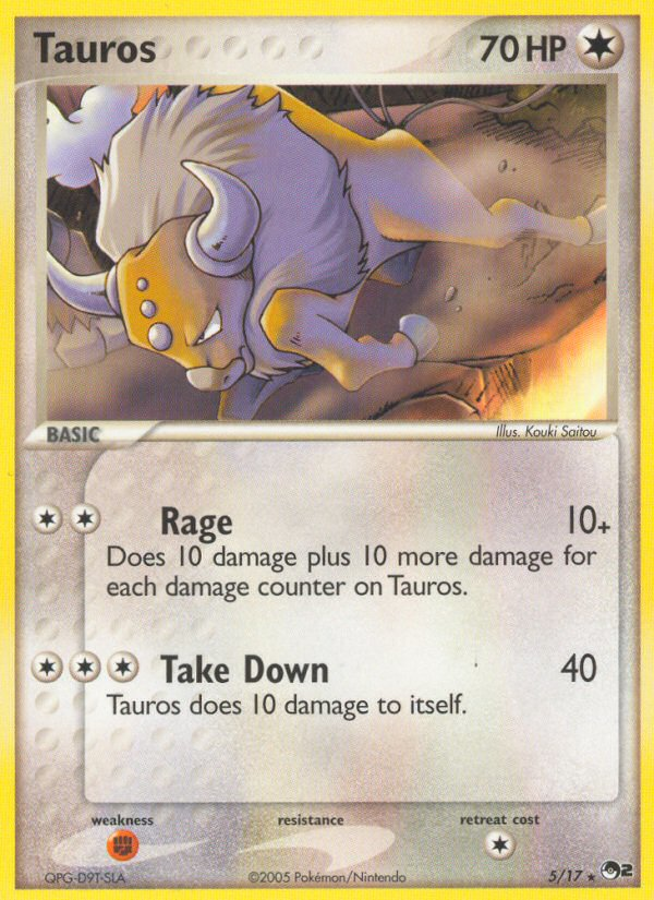 Tauros (5/17) [POP Series 2] | Fandemonia Ltd