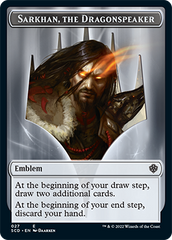 Sarkhan, the Dragonspeaker // Sarkhan, the Dragonspeaker Double-Sided Token [Starter Commander Decks] | Fandemonia Ltd