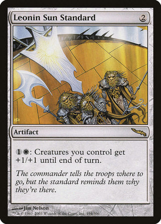 Leonin Sun Standard [Mirrodin] | Fandemonia Ltd