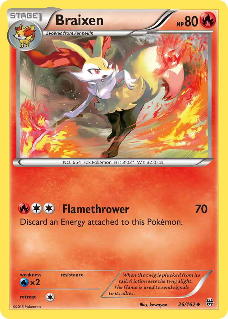 Braixen (26/162) [XY: BREAKthrough] | Fandemonia Ltd