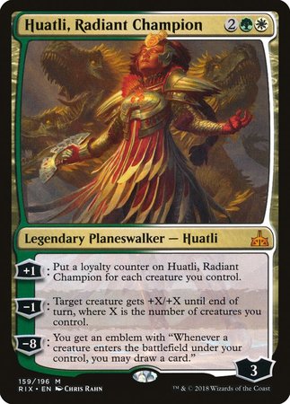 Huatli, Radiant Champion [Rivals of Ixalan] | Fandemonia Ltd