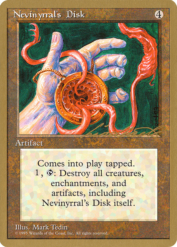 Nevinyrral's Disk (Leon Lindback) [Pro Tour Collector Set] | Fandemonia Ltd