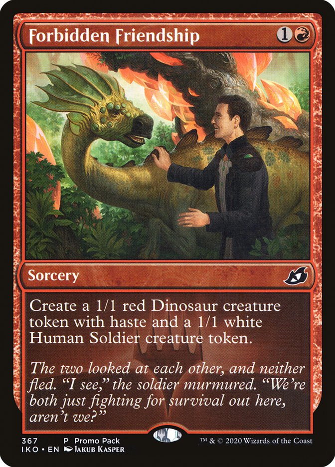 Forbidden Friendship (Promo Pack) [Ikoria: Lair of Behemoths Promos] | Fandemonia Ltd