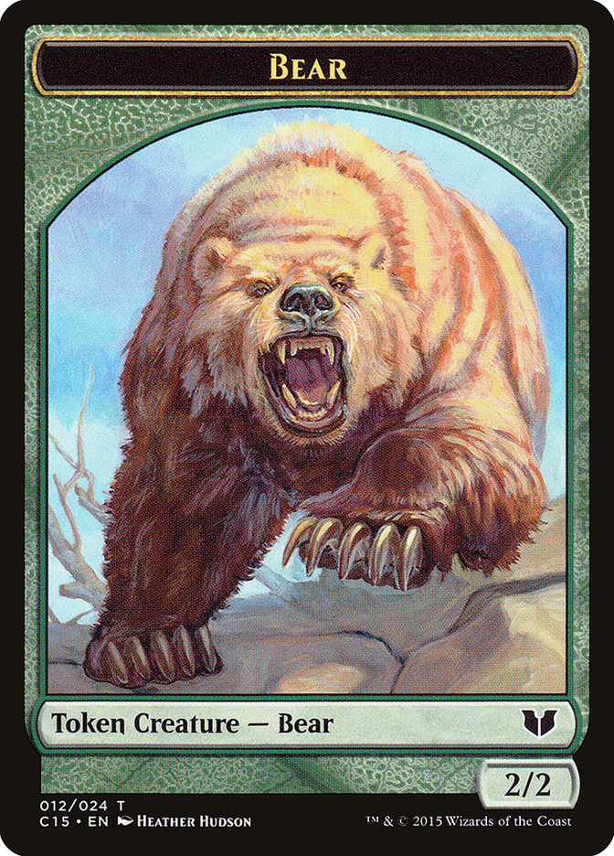 Bear // Spider Double-Sided Token [Commander 2015 Tokens] | Fandemonia Ltd