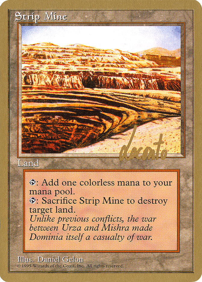 Strip Mine (Michael Loconto) [Pro Tour Collector Set] | Fandemonia Ltd