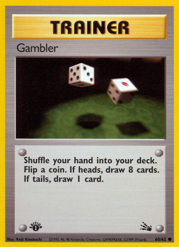 Gambler (60/62) [Fossil 1st Edition] | Fandemonia Ltd