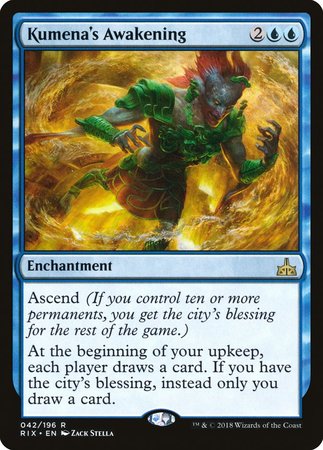 Kumena's Awakening [Rivals of Ixalan] | Fandemonia Ltd