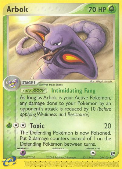 Arbok (29/100) [EX: Sandstorm] | Fandemonia Ltd