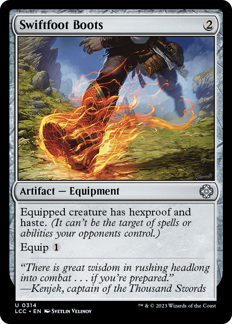 Swiftfoot Boots [The Lost Caverns of Ixalan Commander] | Fandemonia Ltd
