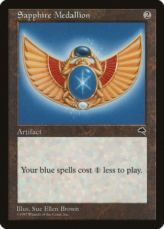 Sapphire Medallion [Tempest] | Fandemonia Ltd