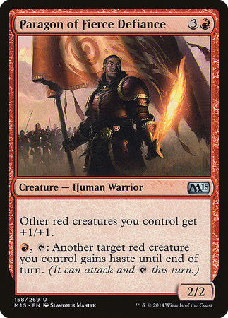 Paragon of Fierce Defiance [Magic 2015] | Fandemonia Ltd