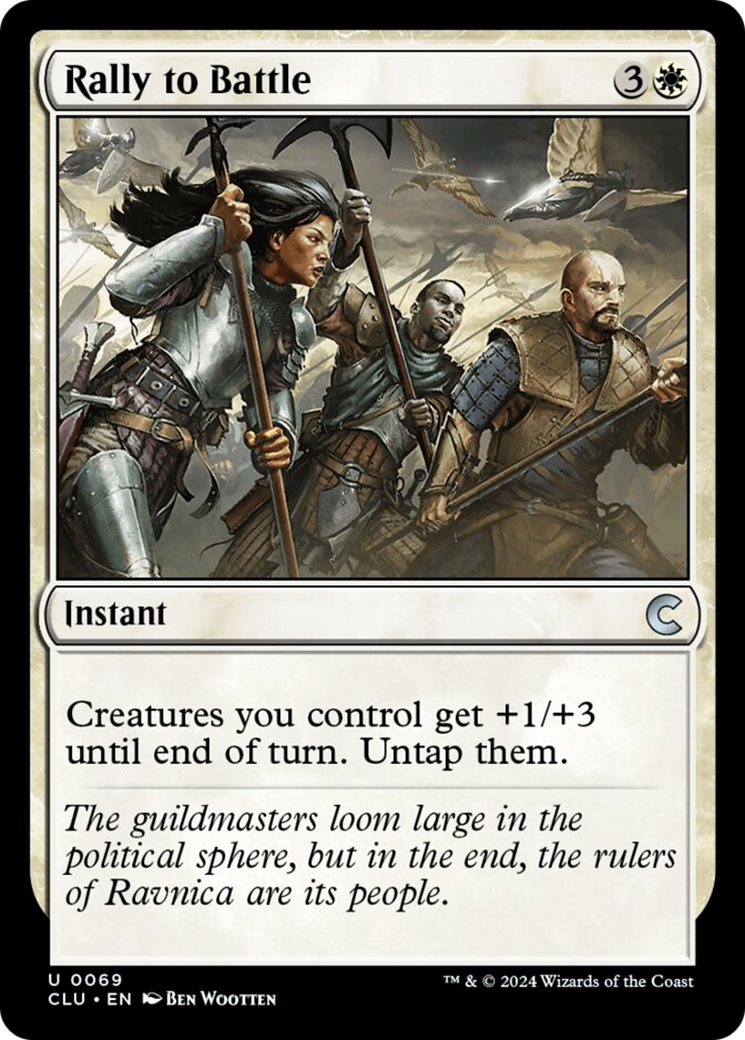 Rally to Battle [Ravnica: Clue Edition] | Fandemonia Ltd