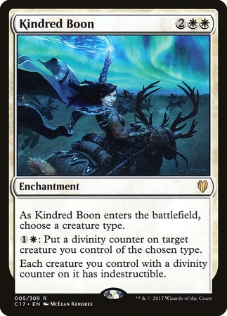 Kindred Boon [Commander 2017] | Fandemonia Ltd