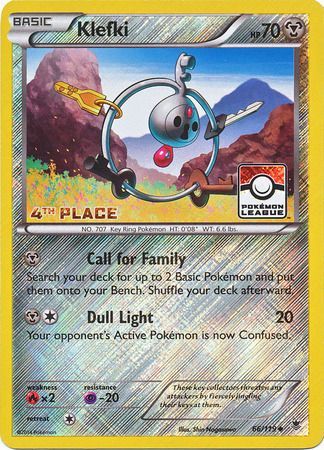 Klefki (66/119) (League Promo 4th Place) [XY: Phantom Forces] | Fandemonia Ltd
