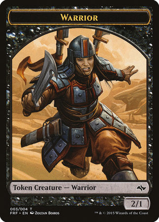 Warrior Token [Fate Reforged Tokens] | Fandemonia Ltd