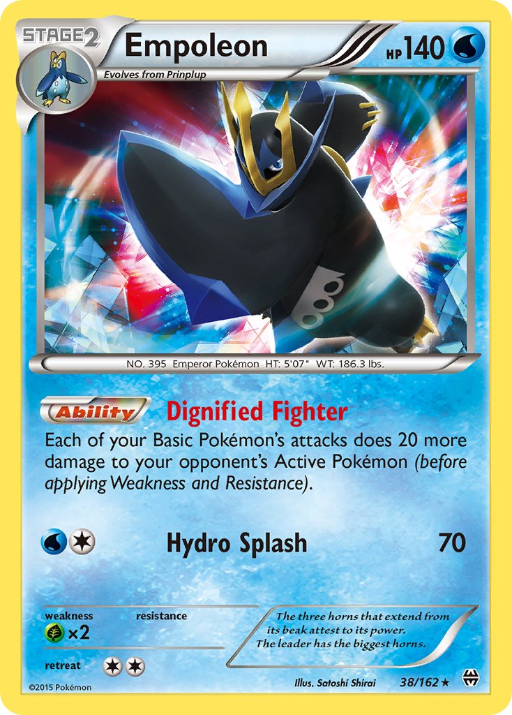 Empoleon (38/162) (Battle Arena Deck Exclusive) (Theme Deck Exclusive) [XY: BREAKthrough] | Fandemonia Ltd