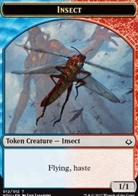 Insect // Warrior Double-sided Token [Hour of Devastation Tokens] | Fandemonia Ltd