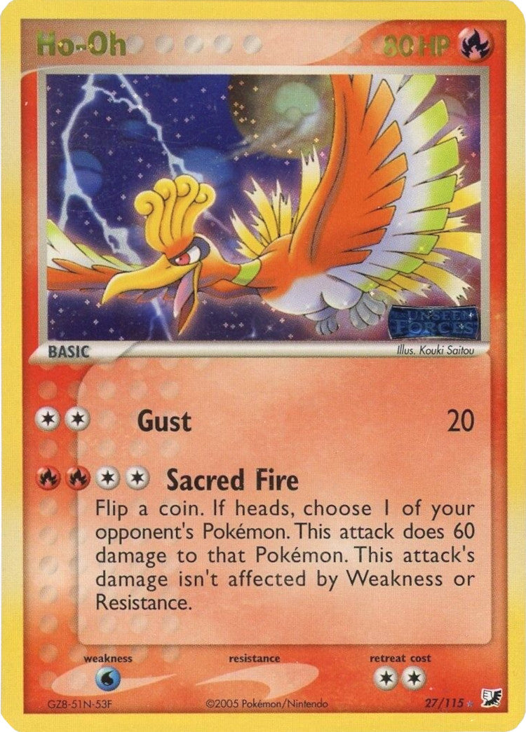 Ho-Oh (27/115) (Stamped) [EX: Unseen Forces] | Fandemonia Ltd