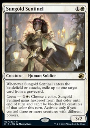 Sungold Sentinel (Promo Pack) [Innistrad: Midnight Hunt Promos] | Fandemonia Ltd
