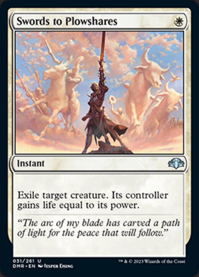 Swords to Plowshares [Dominaria Remastered] | Fandemonia Ltd