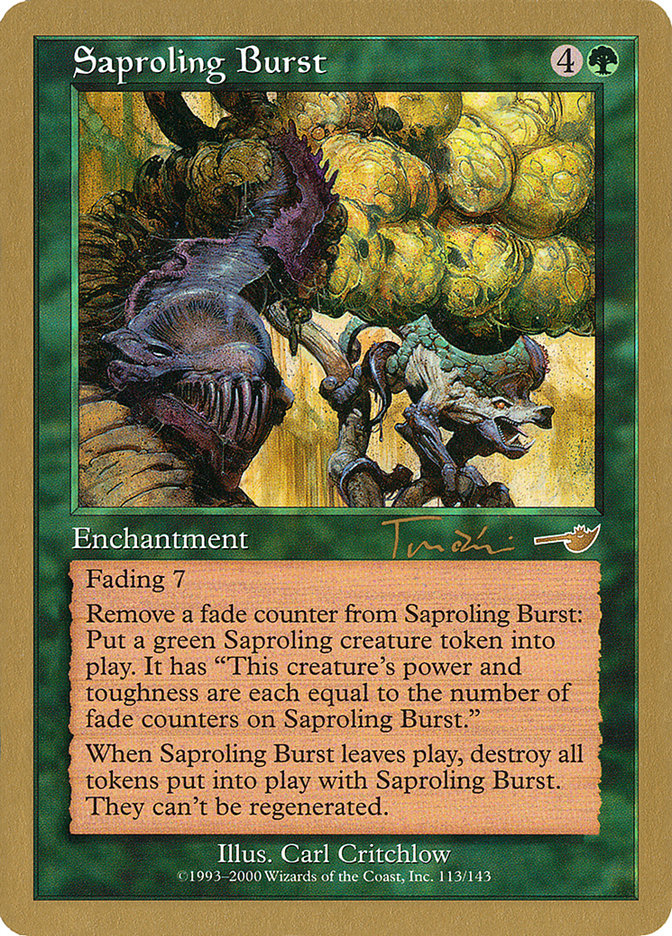 Saproling Burst (Jan Tomcani) [World Championship Decks 2001] | Fandemonia Ltd