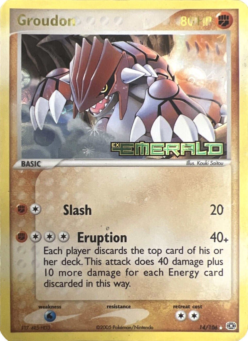 Groudon (14/106) (Stamped) [EX: Emerald] | Fandemonia Ltd