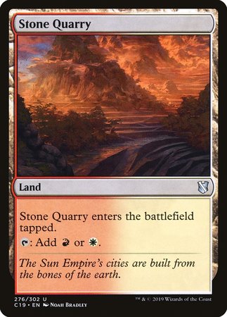 Stone Quarry [Commander 2019] | Fandemonia Ltd