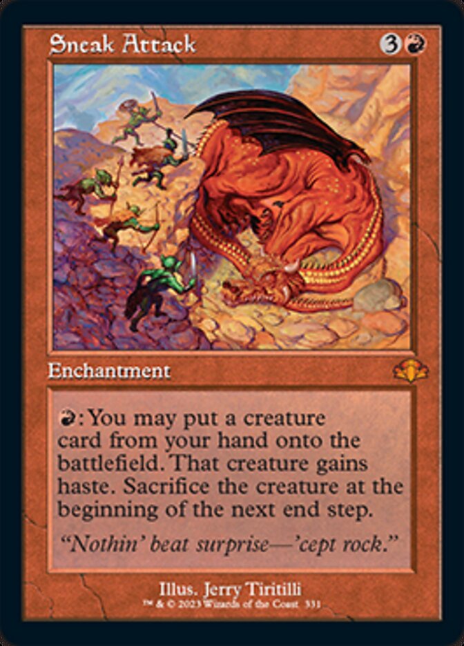 Sneak Attack (Retro) [Dominaria Remastered] | Fandemonia Ltd