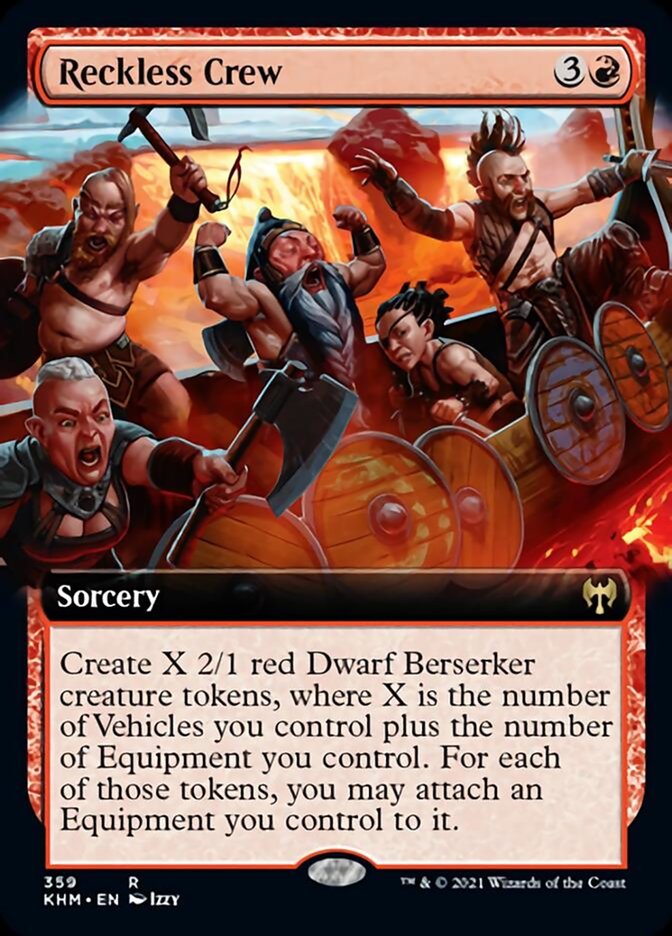 Reckless Crew (Extended Art) [Kaldheim] | Fandemonia Ltd