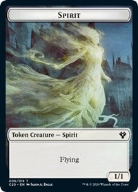 Spirit // Treasure Double-sided Token [Commander 2020 Tokens] | Fandemonia Ltd