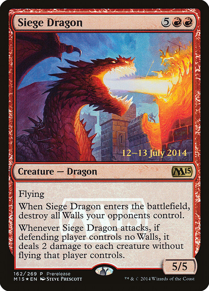 Siege Dragon [Magic 2015 Promos] | Fandemonia Ltd