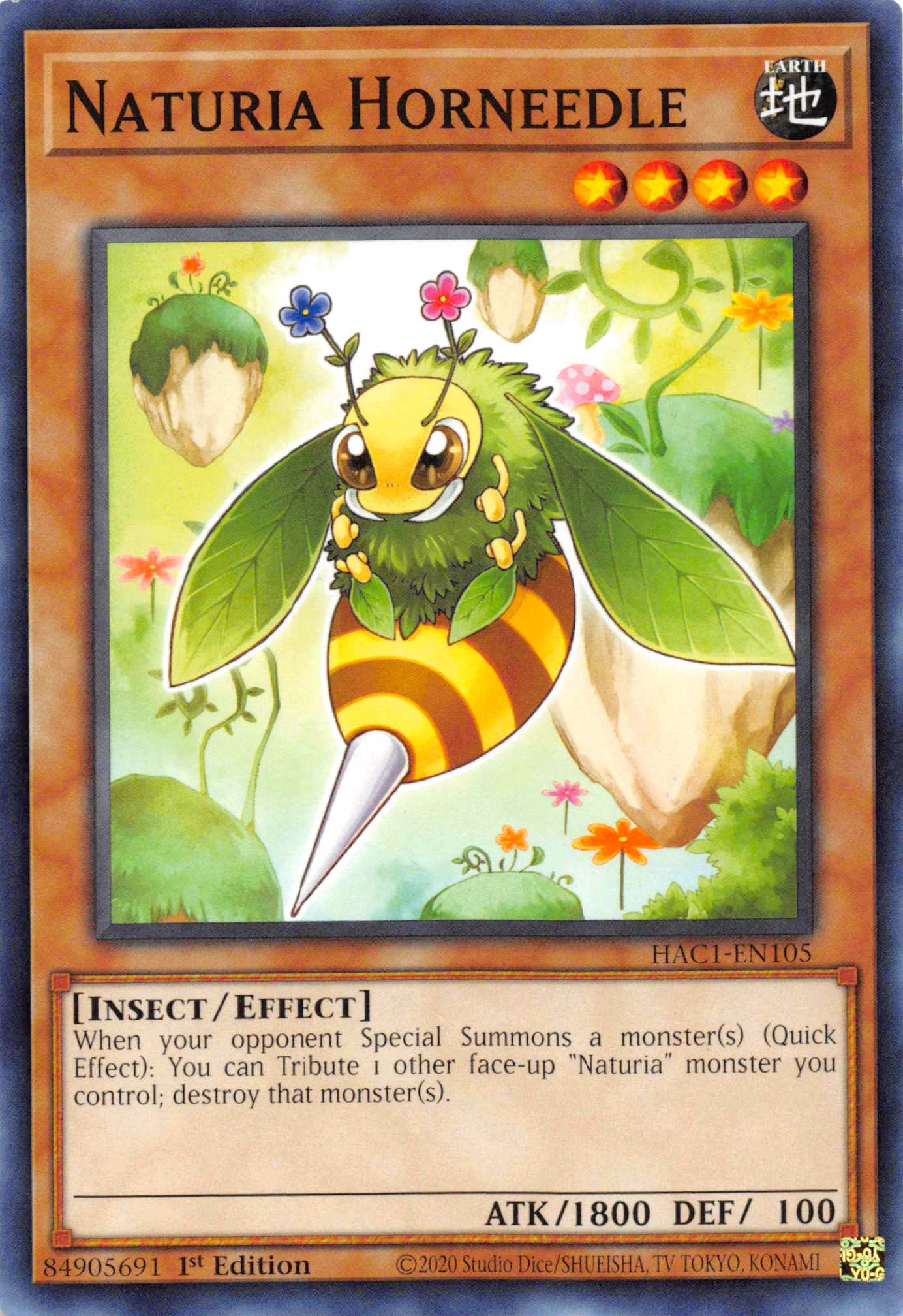 Naturia Horneedle [HAC1-EN105] Common | Fandemonia Ltd