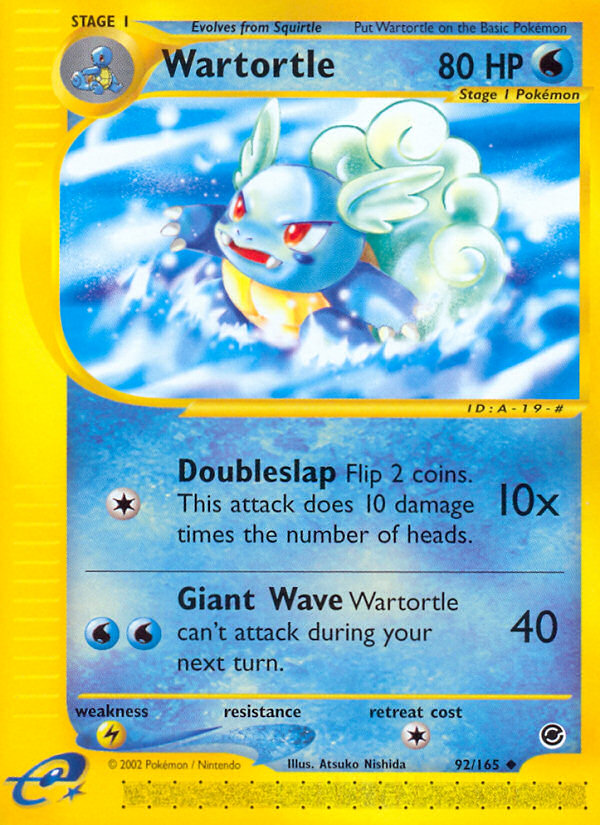 Wartortle (92/165) [Expedition: Base Set] | Fandemonia Ltd